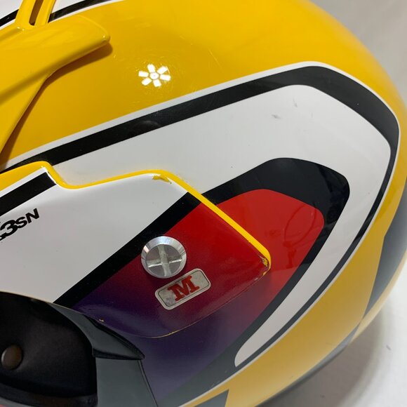 HJC CL-X3SN Dirt Bike Helmet Size Medium Yellow Off Road ATV Snowmobile - Picture 7 of 14